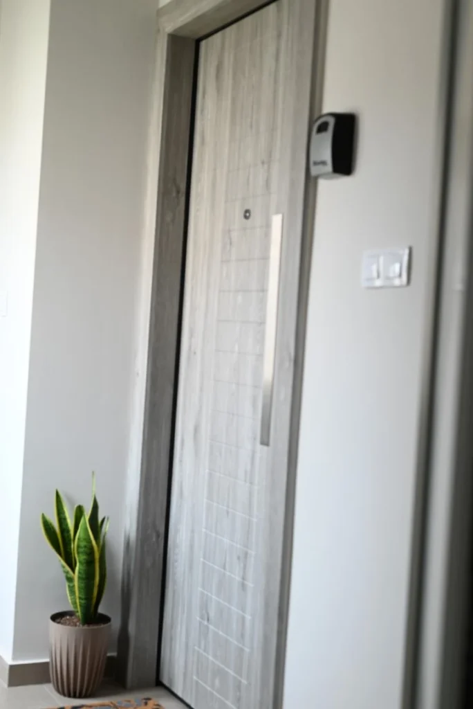 Emocean apartments main apartment door