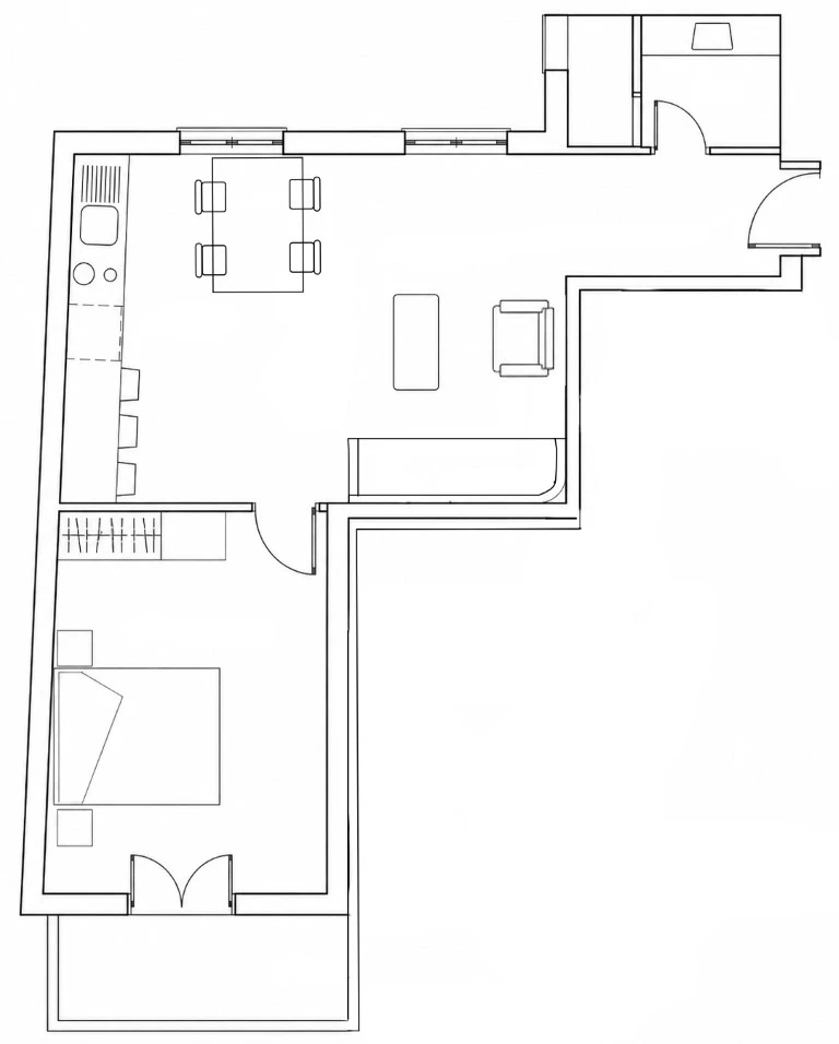 House layout emocean apartment
