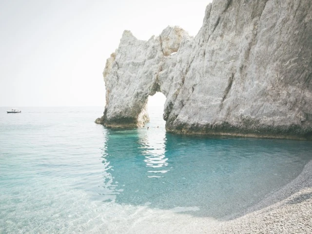 Lalaria beach view in skiathos island staying at emocean apartments(Small)